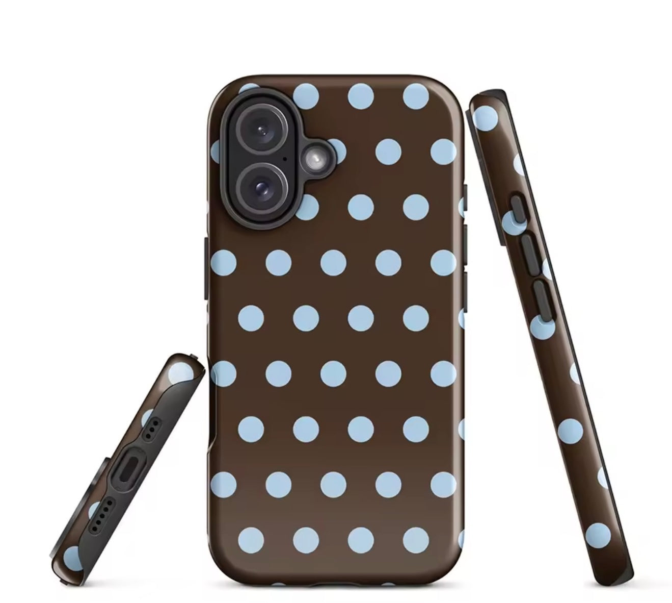 Funda máxima protección polka dots
