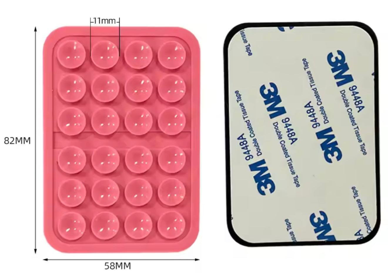 Pegatina con ventosas